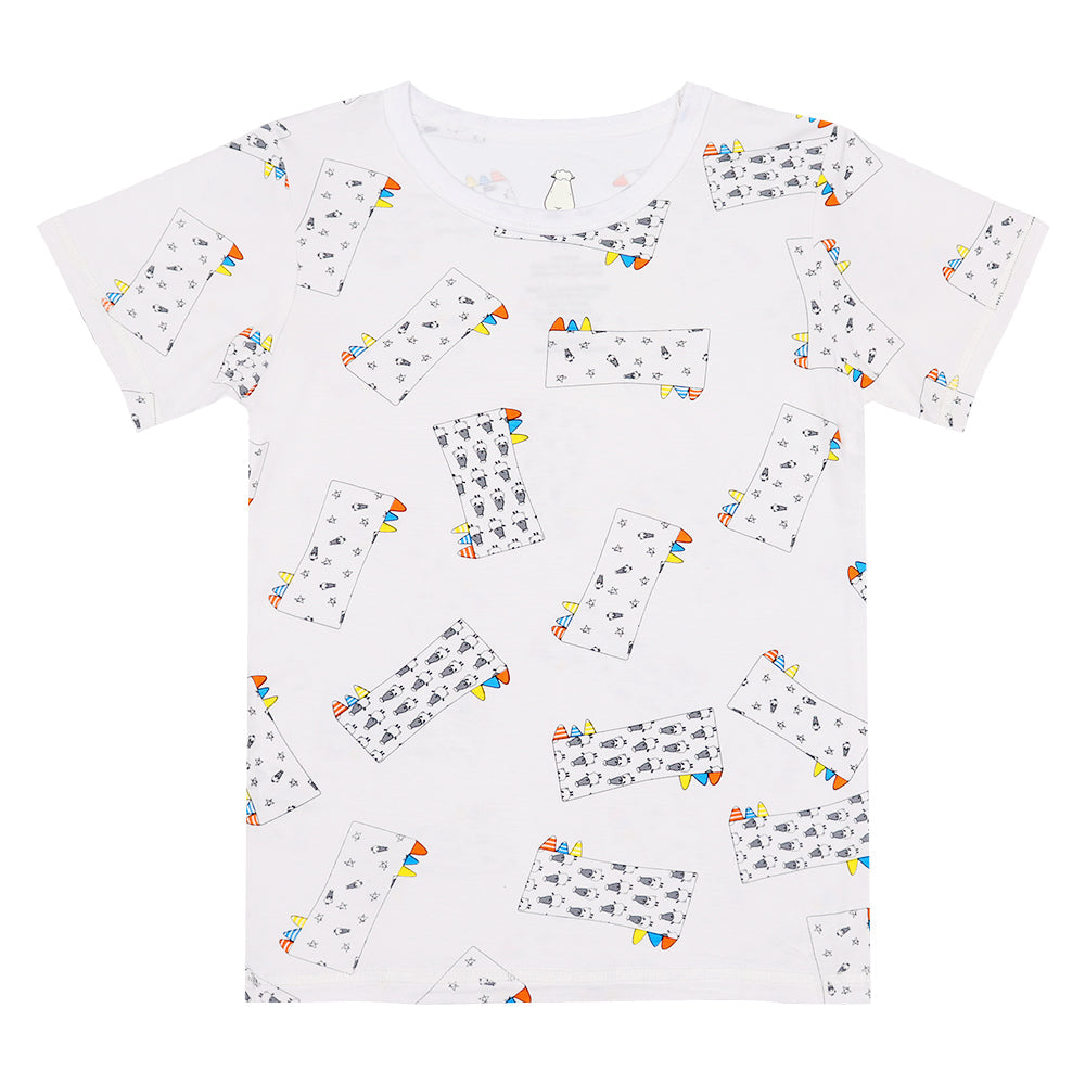 Baa Baa Sheepz Unisex Short Sleeve T-Shirt - Buddy-Me Everywhere Milk (4 Sizes)