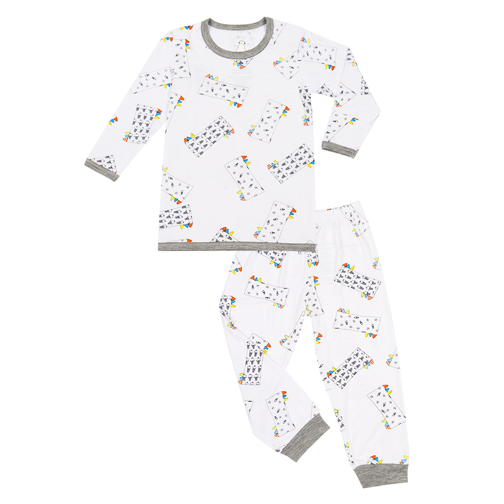 Baa Baa Sheepz Baby Long Sleeve Pyjama Set - Buddy Me Everywhere Milk (2 Sizes)