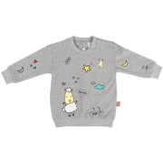Baa Baa Sheepz Unisex Long Sleeve Sweatshirt - Happy Night Grey