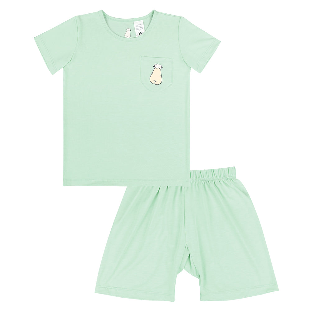 Baa Baa Sheepz Short Sleeve T-Shirt & Shorts - Green (2 Sizes)