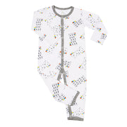 Baa Baa Sheepz Baby Middle Snap Romper - Buddy Me Everywhere Milk