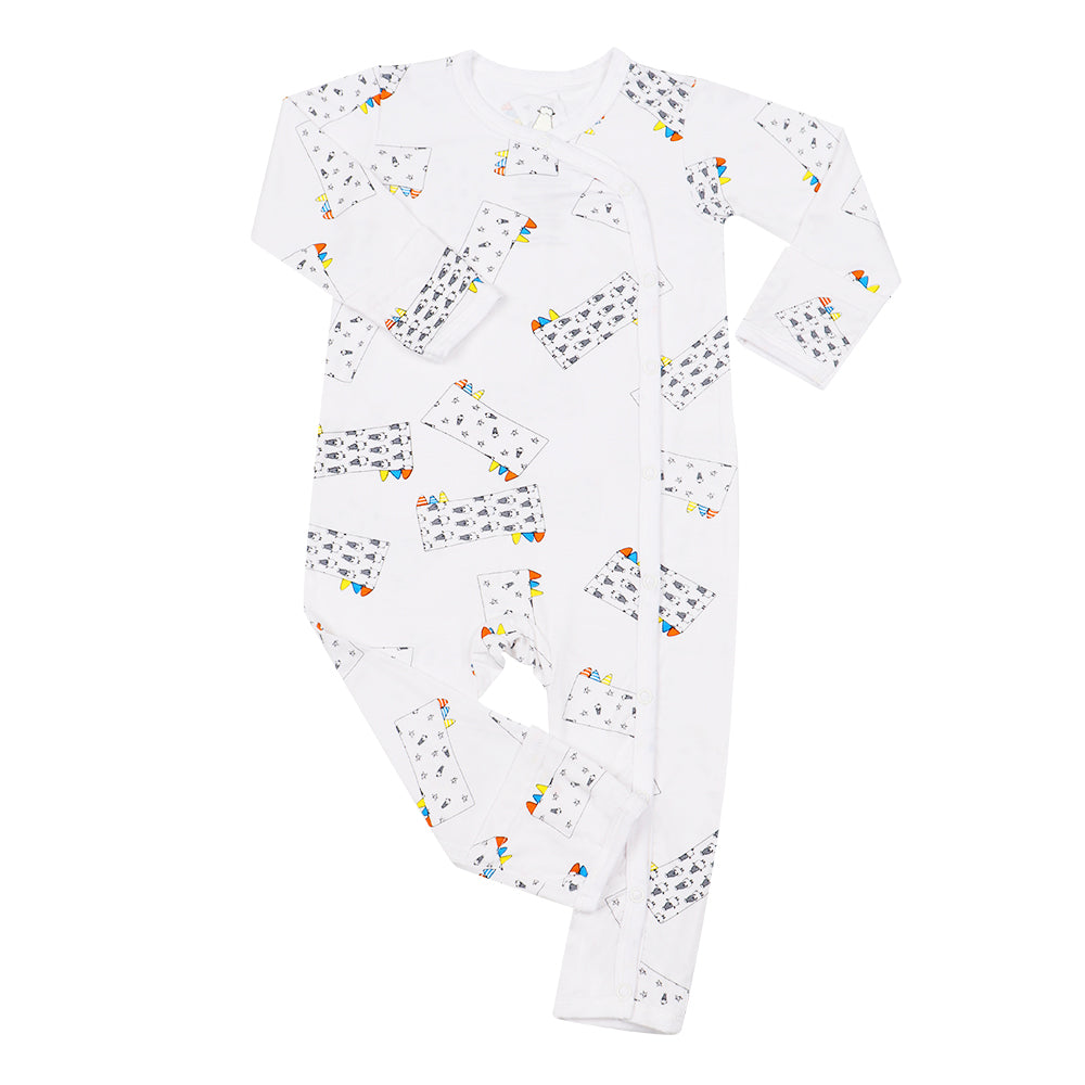 Baa Baa Sheepz Baby Side Snap Romper - Buddy Me Everywhere