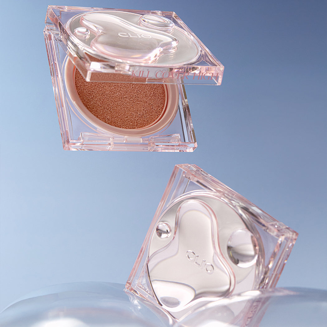 CLIO Kill Cover High Glow Cushion + Refill Set - SPF 50+ PA++++, 14g + 14g (4 Shades)