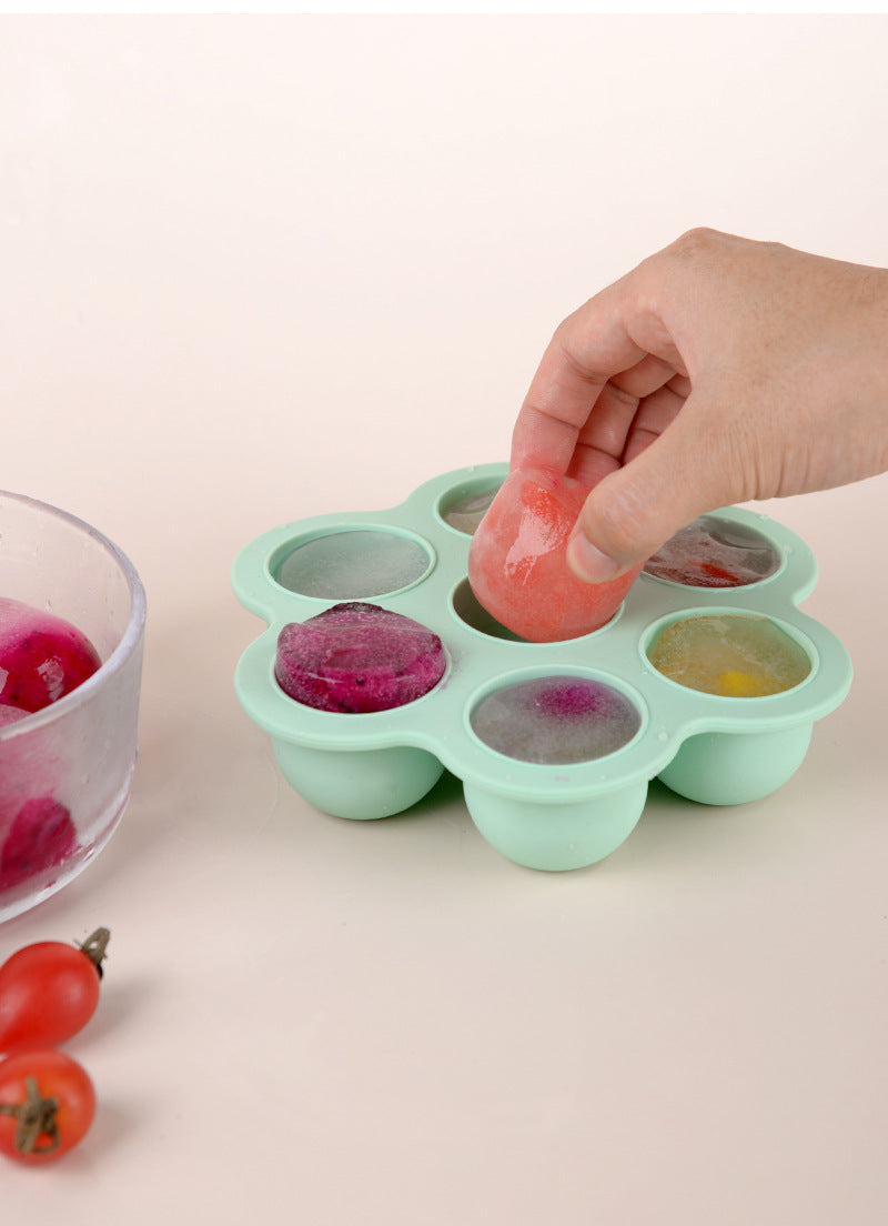 Biomom Silicone Food Portion Freezer Tray, 7 x 40ml (8 Colors)