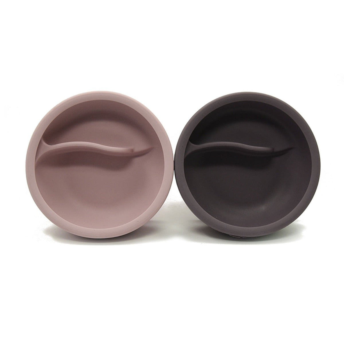 Biomom Baby Silicone Divided Suction Bowl - Silver Sage