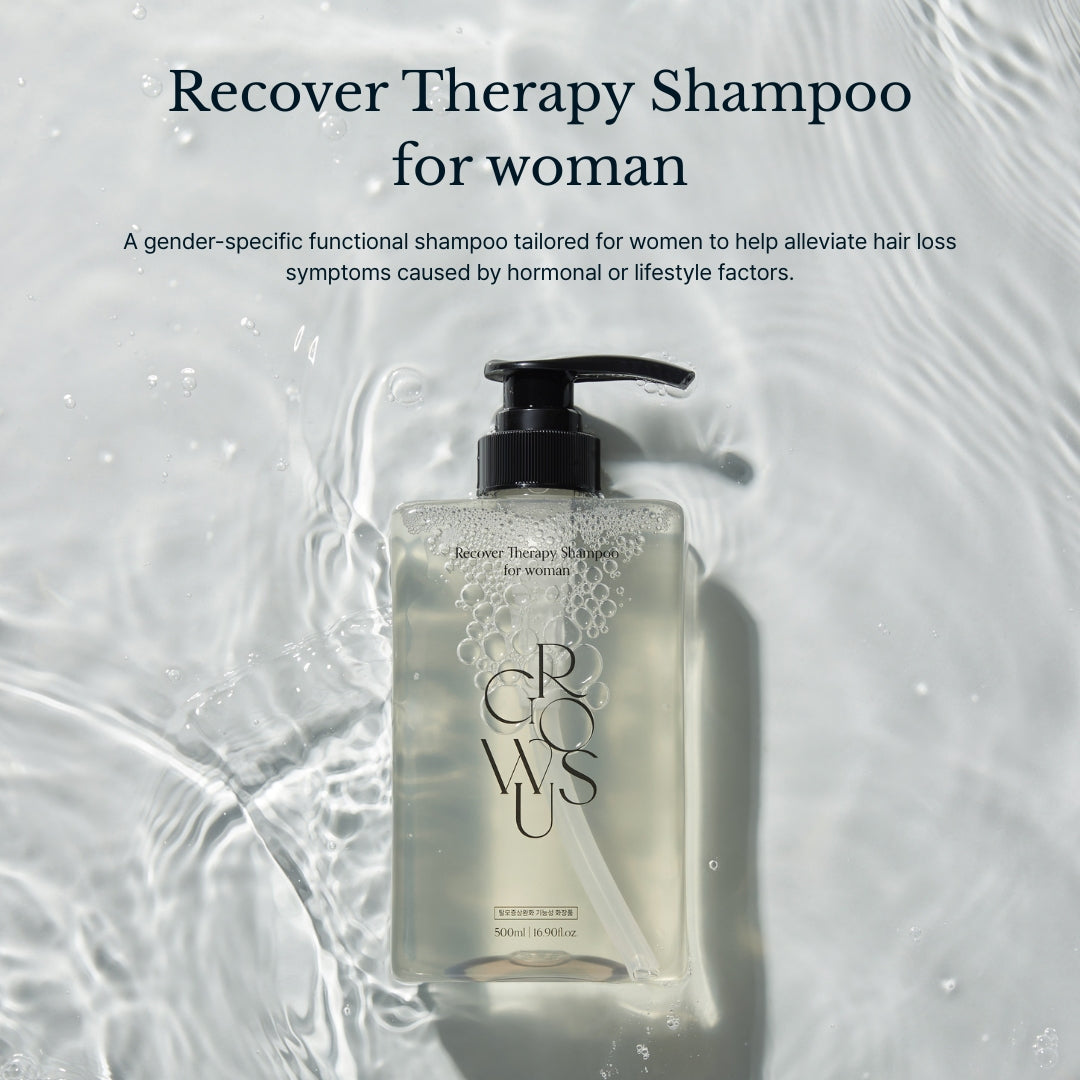 Growus Recover Therapy Shampoo for Woman, 500ml (Exp 05/28)