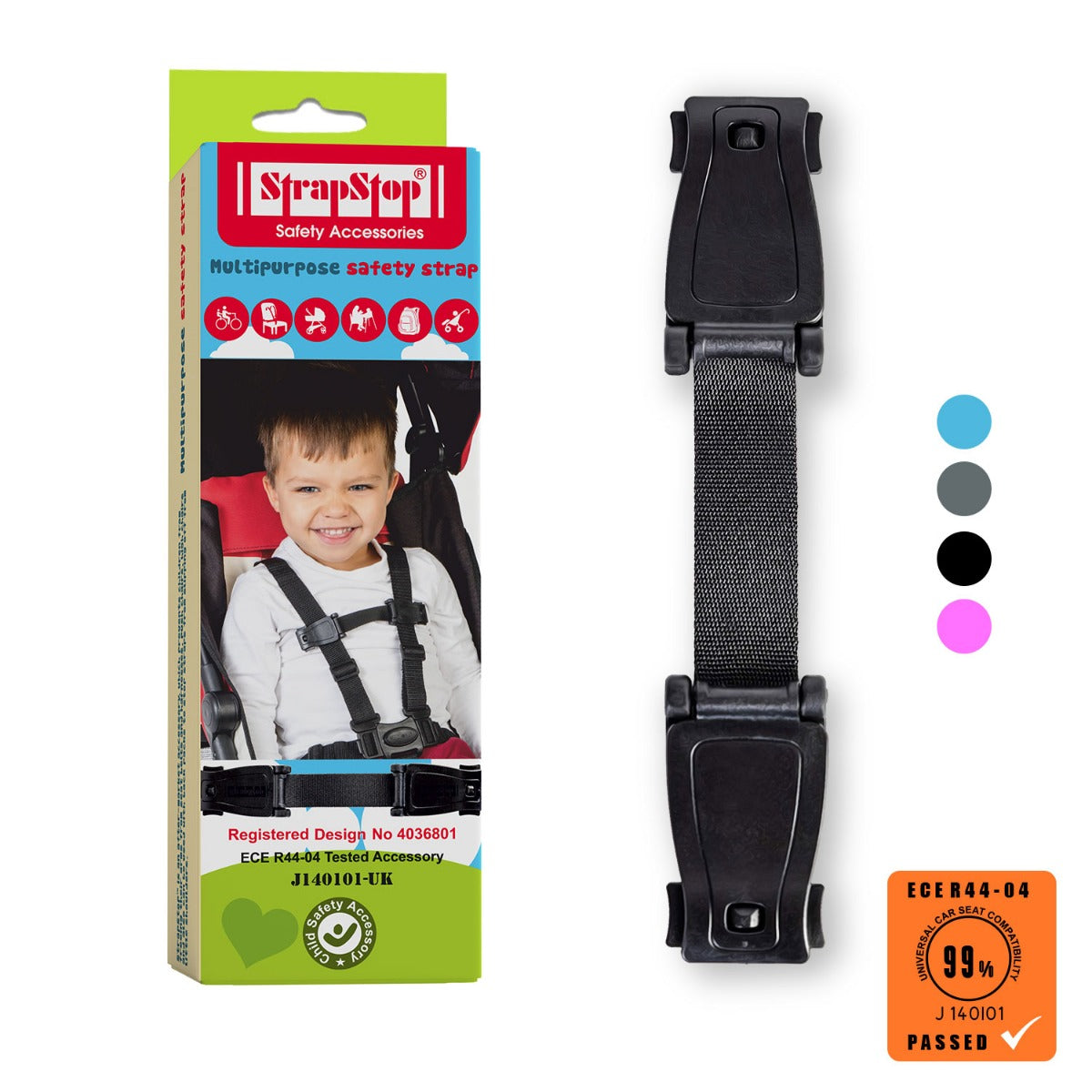 Strap Stop Baby Car Seat/Stroller Strap (4 Colours) - Pupsik Singapore