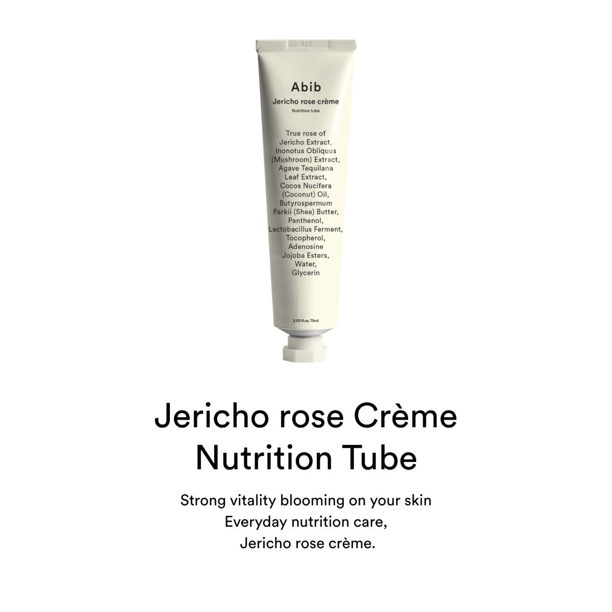 Abib Jericho Rose Cream Nutrition Tube, 75ml (Exp 08/27)