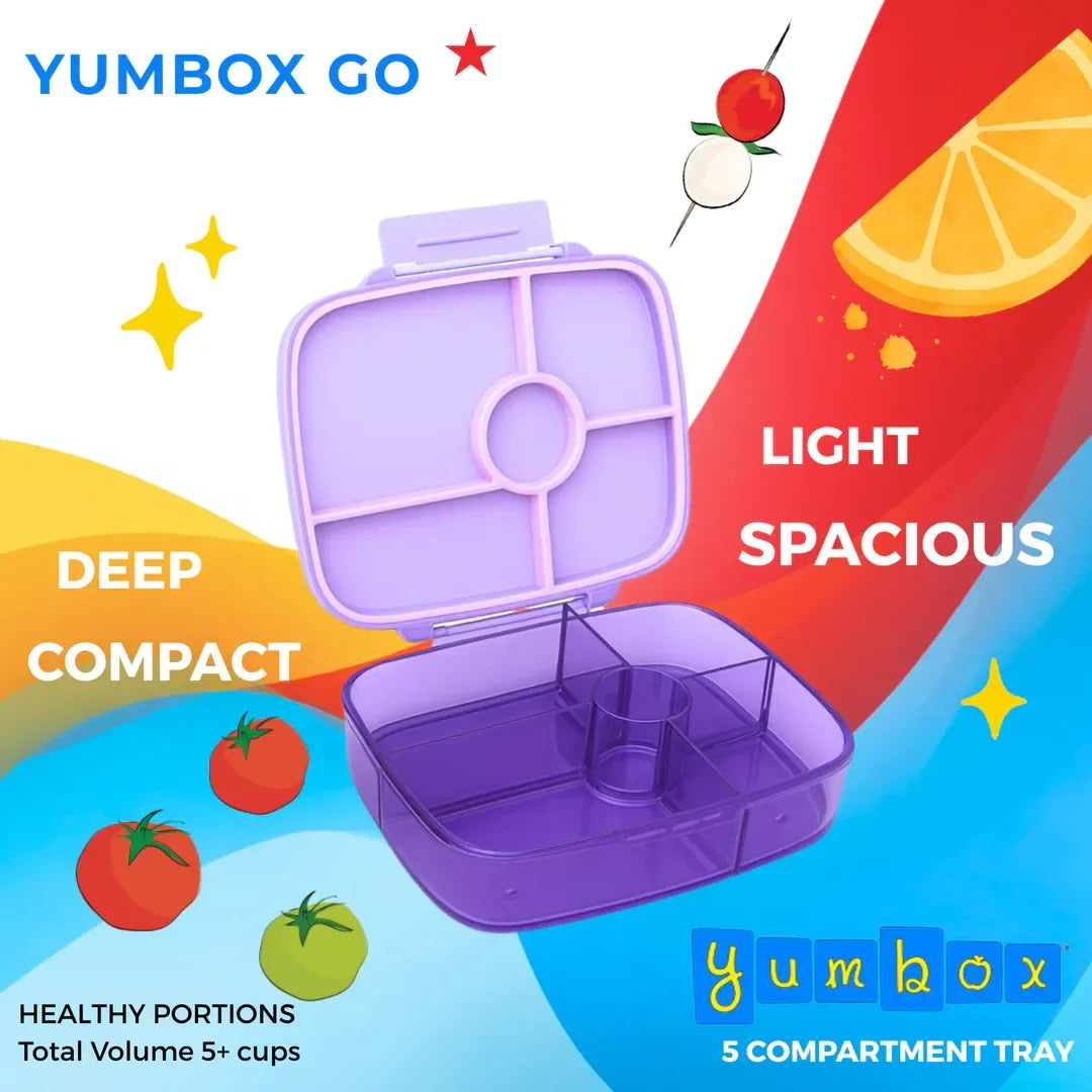 Yumbox Go 5-Compartment Leakproof Bento Box (6 Colors) - Pupsik Singapore