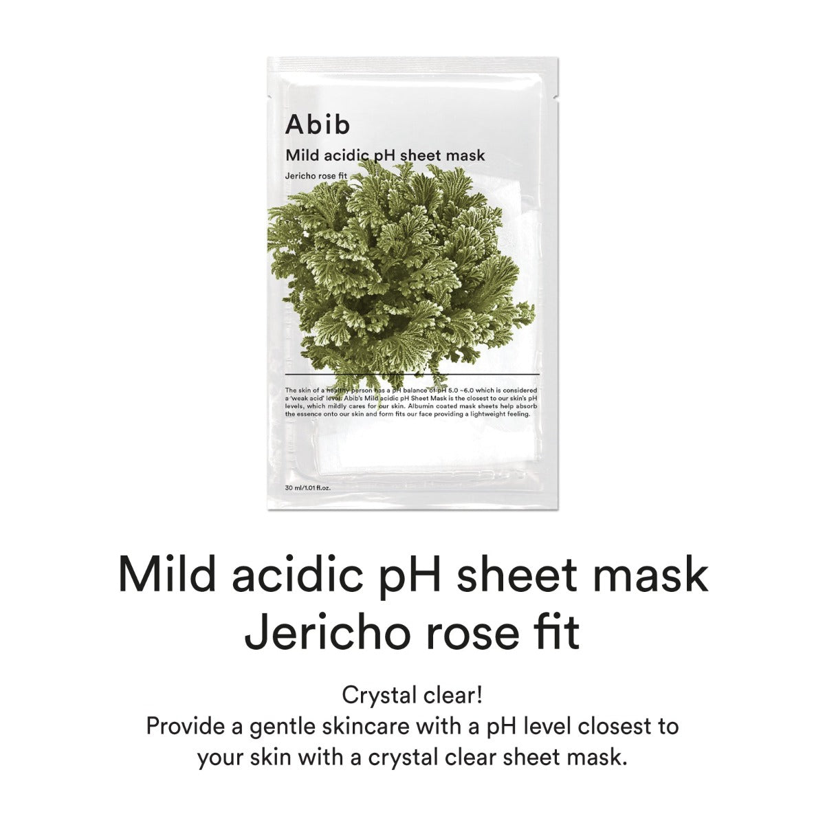Abib Mild Acidic pH Sheet Mask Jericho Rose Fit, Box of 10 (Exp 10/27)