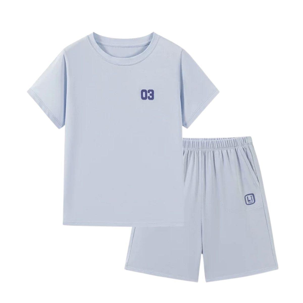 MPJ Kids TENCEL™ Cooling Pyjamas Set – Short Sleeve & Shorts (2 Colors) | 9Y+ - Pupsik Singapore