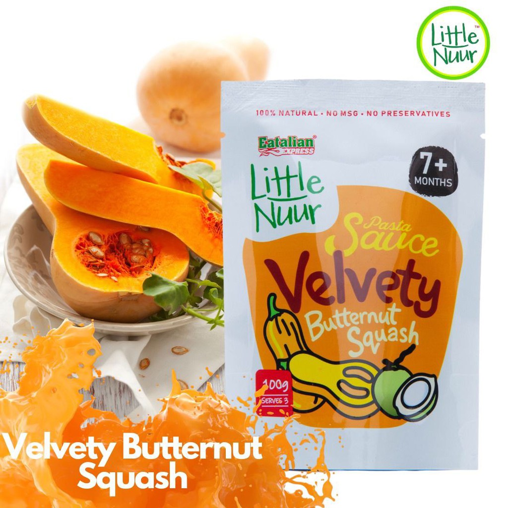 Eatalian Express Little Nuur Baby Pasta Sauce, 100g - Butternut Squash (Exp 05/27)