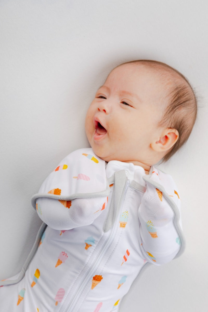 A, Apple Pie Bamboo Swaddle Wearable Blanket - Popsicle Dream (3 Sizes)
