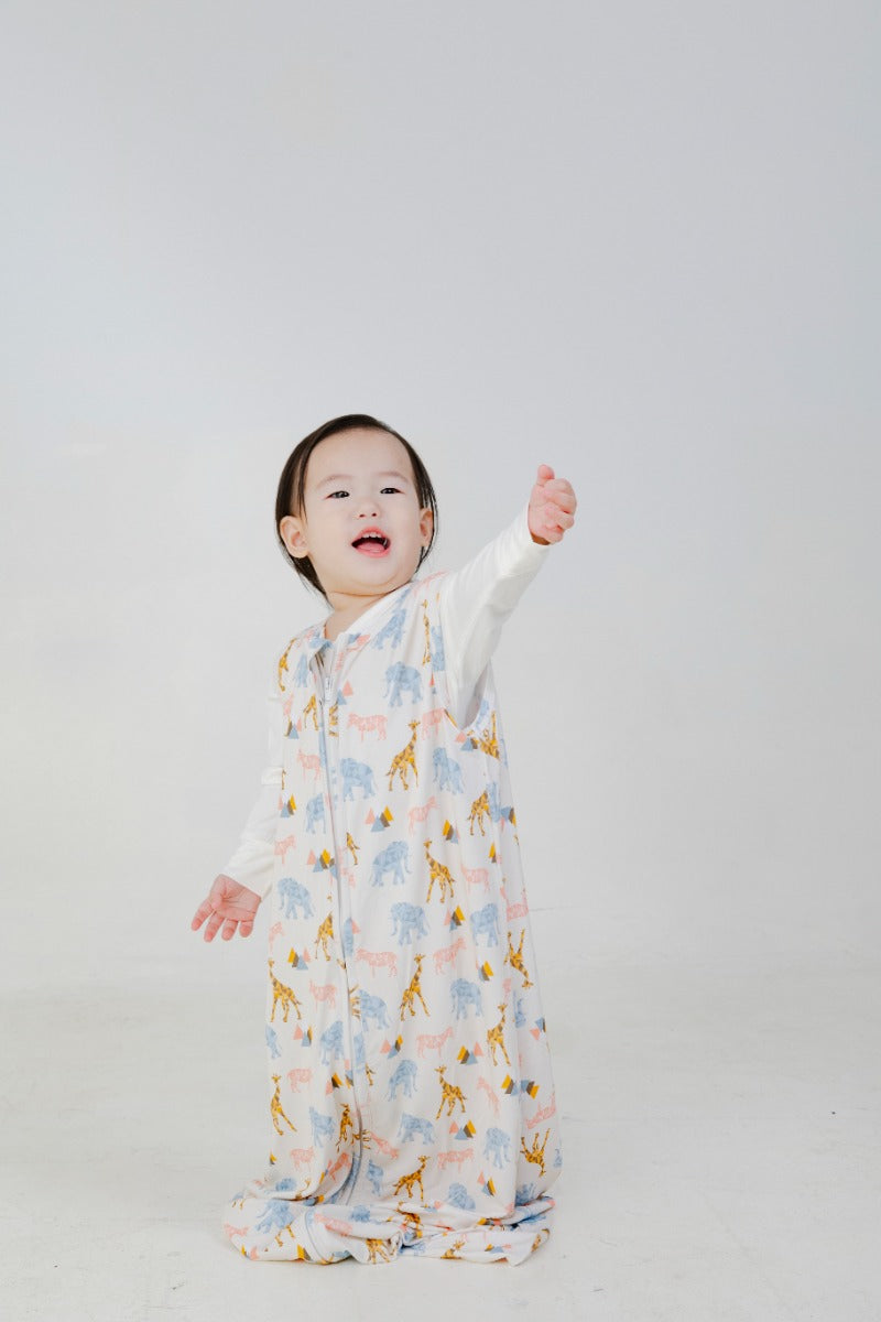 A, Apple Pie Bamboo Baby Sleep Sack - Safari (2 Sizes)