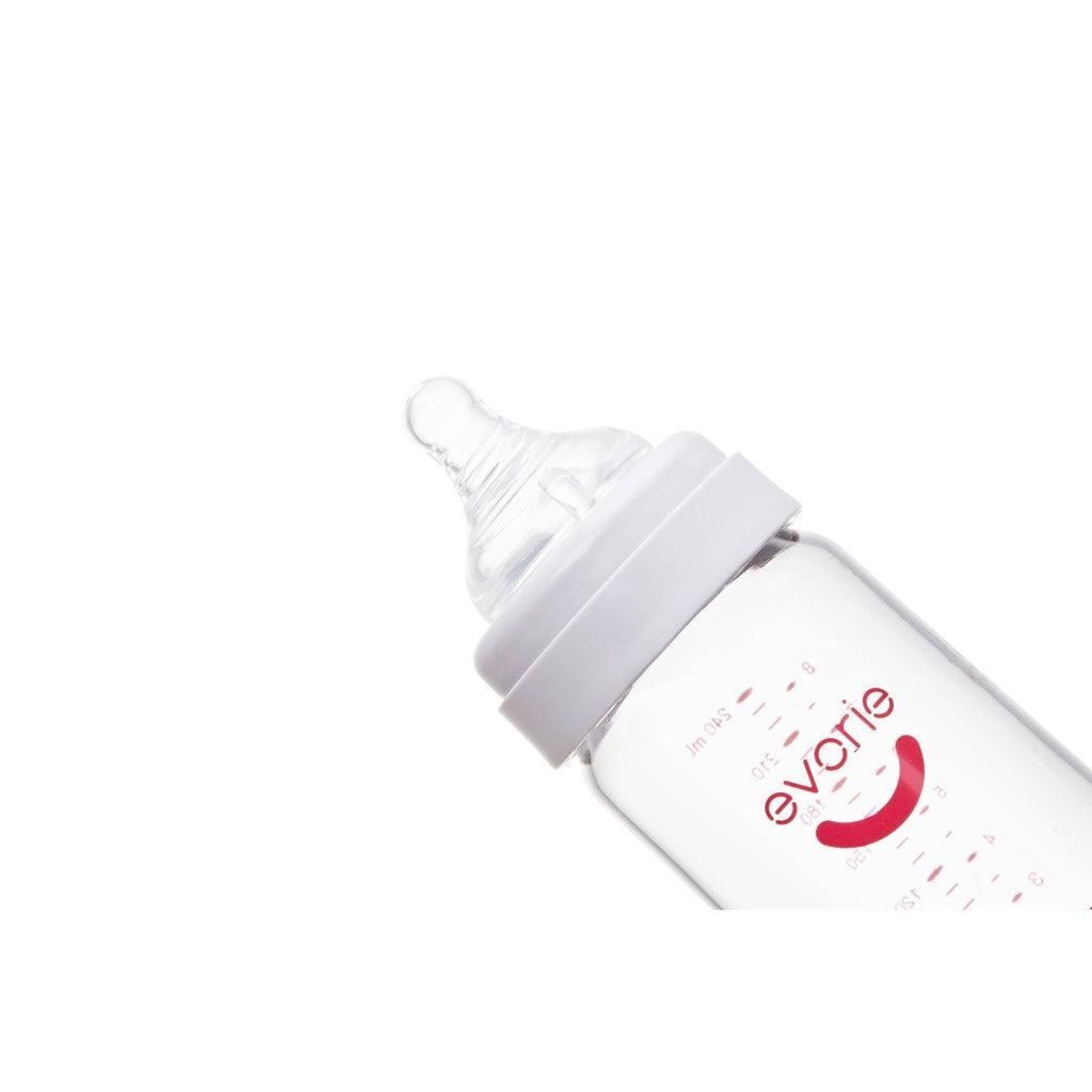 Evorie Tritan Wide-Neck Baby Milk Bottle (160ml/5oz) (3 Colors) - Pupsik Singapore