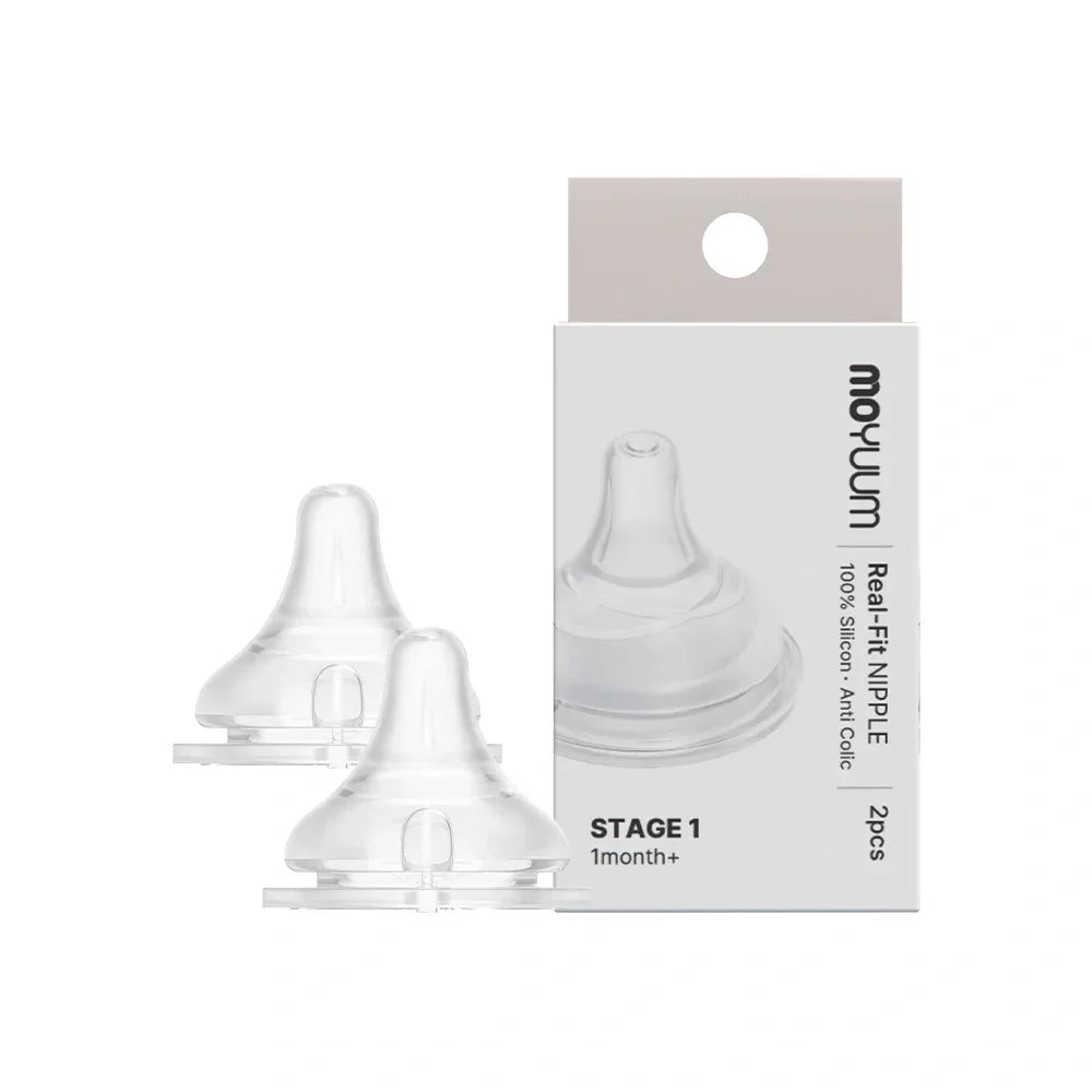 Moyuum Real Fit Nipples, 2pk (5 Sizes) | Gen 2 & 3 - Pupsik Singapore