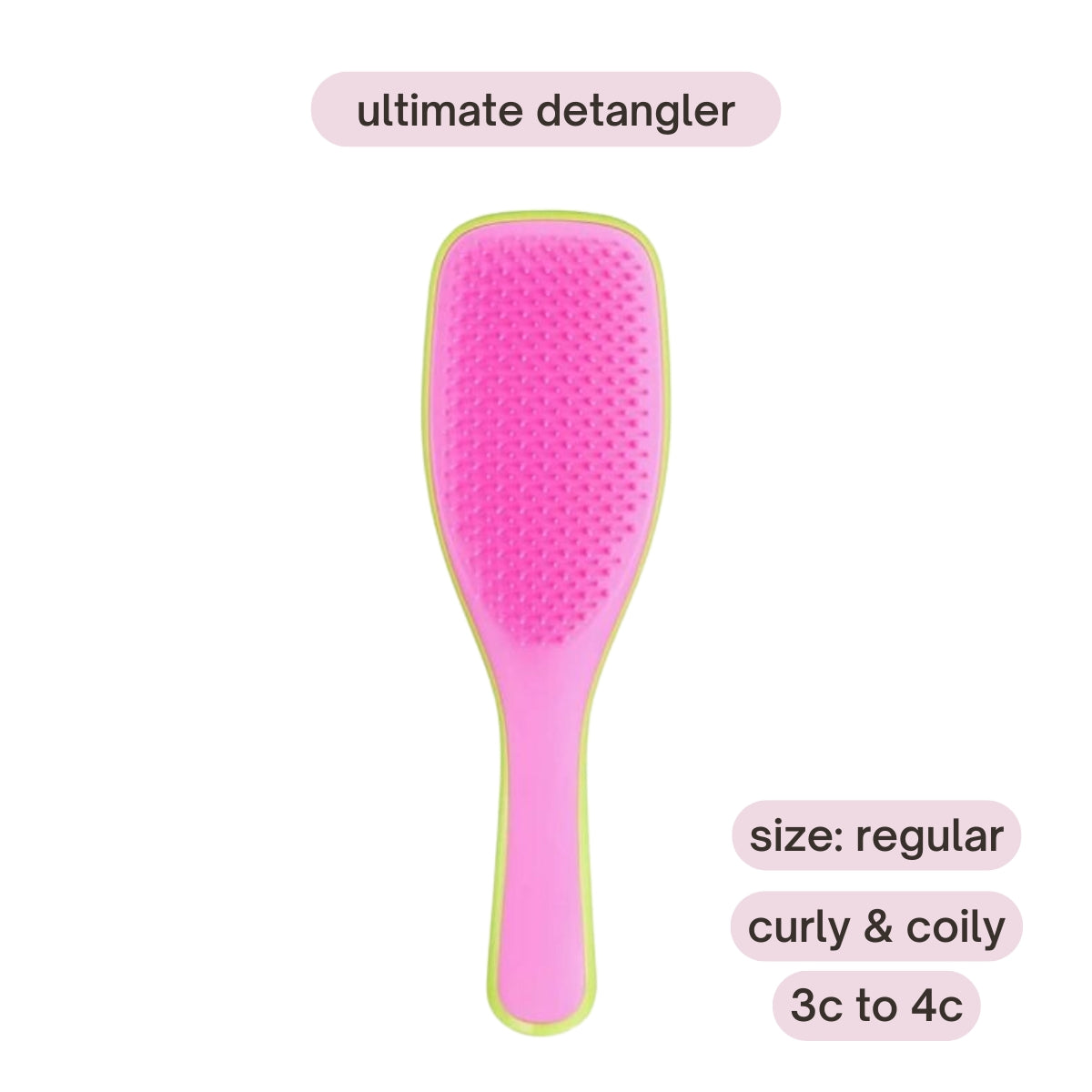 Tangle Teezer The Ultimate Detangler Regular Hairbrush, Curly & Coily (2 Designs)