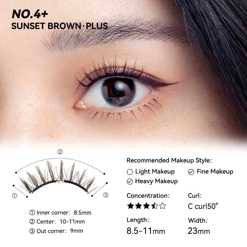 WOSADO Soft Magnetic Eyelashes, Widen/Plus (4 Designs) - Pupsik Singapore