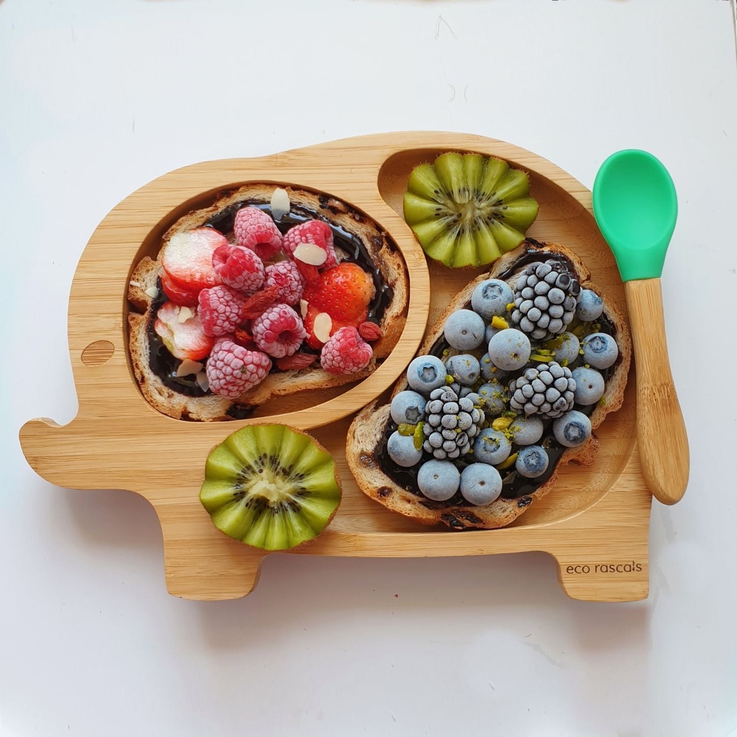 Eco Rascals Elephant Bamboo Suction Plate - Pupsik Singapore