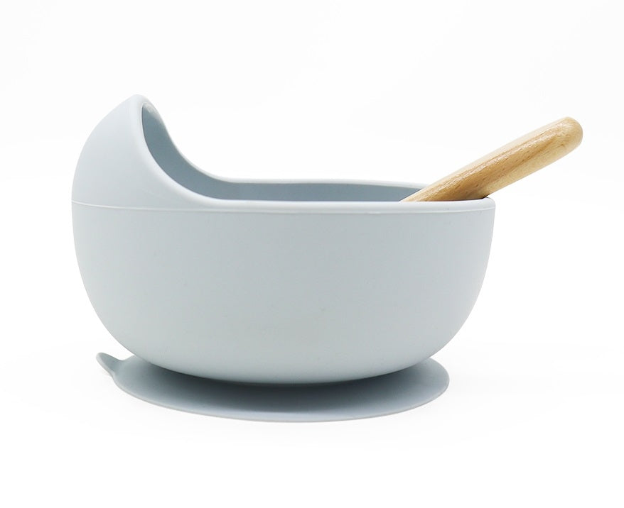 Biomom Baby Silicone Suction Bowl with Spoon (13 Colours)