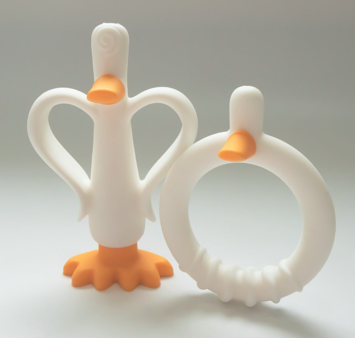 Evorie Silicone Soothing Teether - Donut Duck, 3m+