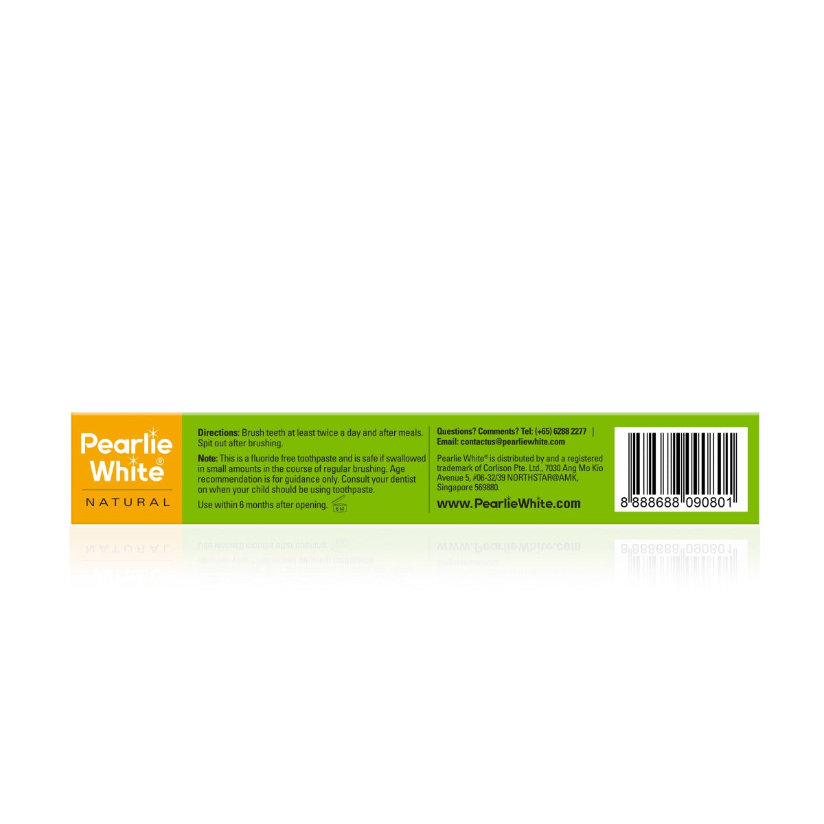 [3 Pack] Pearlie White All Natural Enamel Safe Flouride-Free Kids’ Toothpaste (Strawberry), 45g (Exp 03/28)