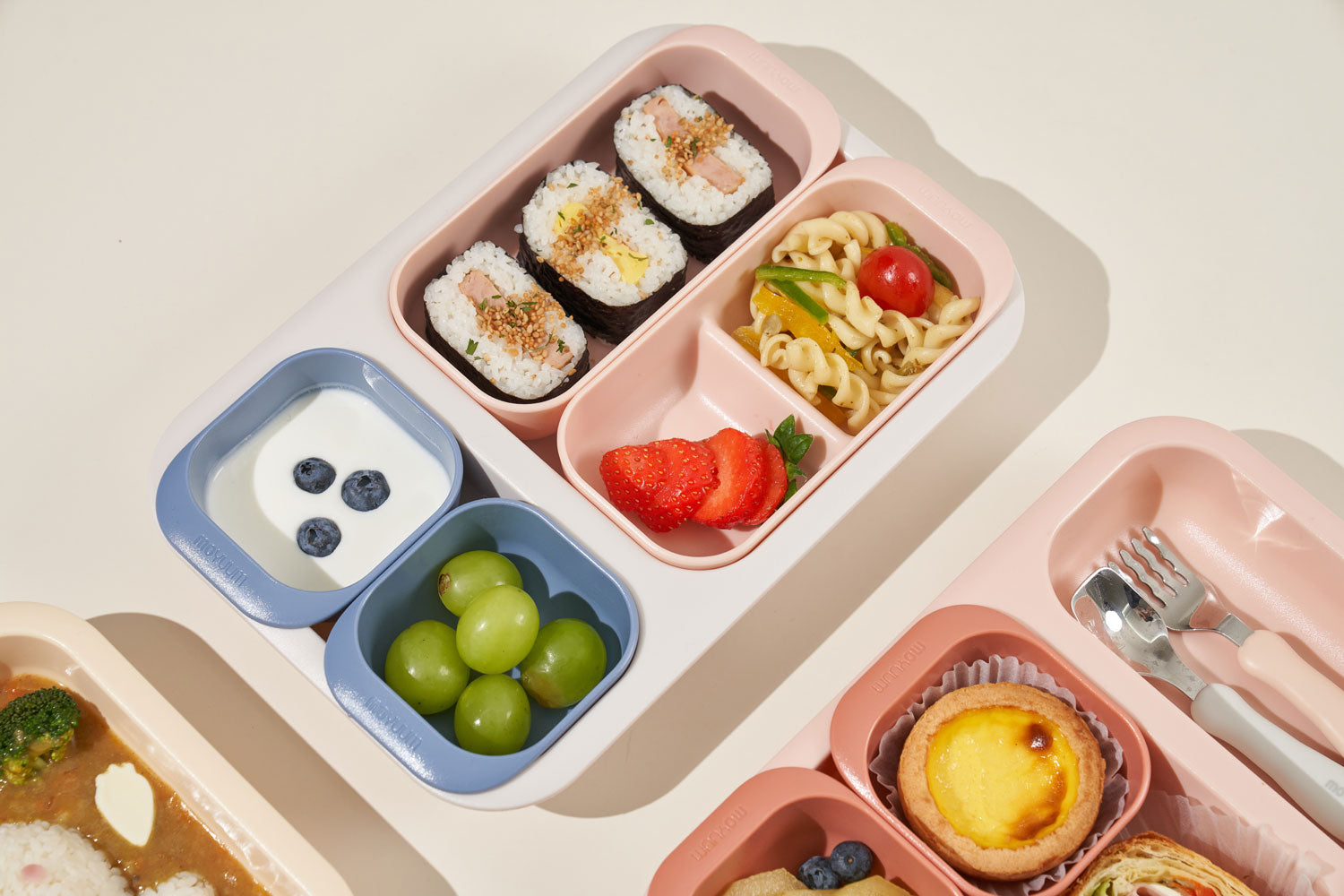 Moyuum Multi Divider Baby Food Plate Tray (3 Colors)