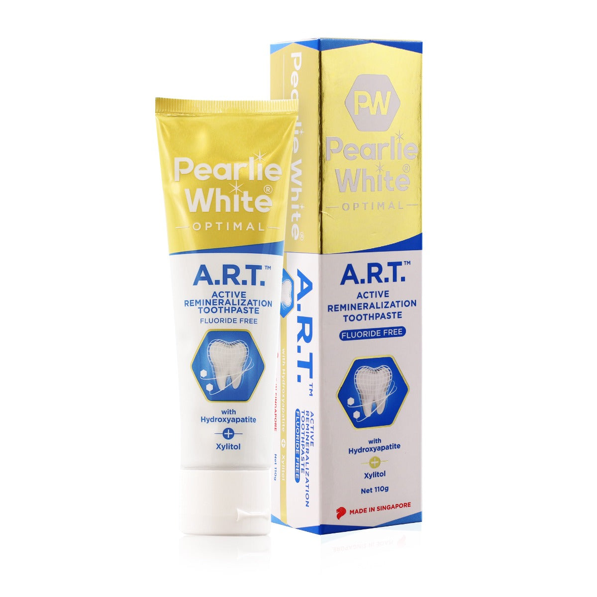 Pearlie White Optimal A.R.T Active Remineralization Fluoride-Free Toothpaste (110gm) - exp 07/26