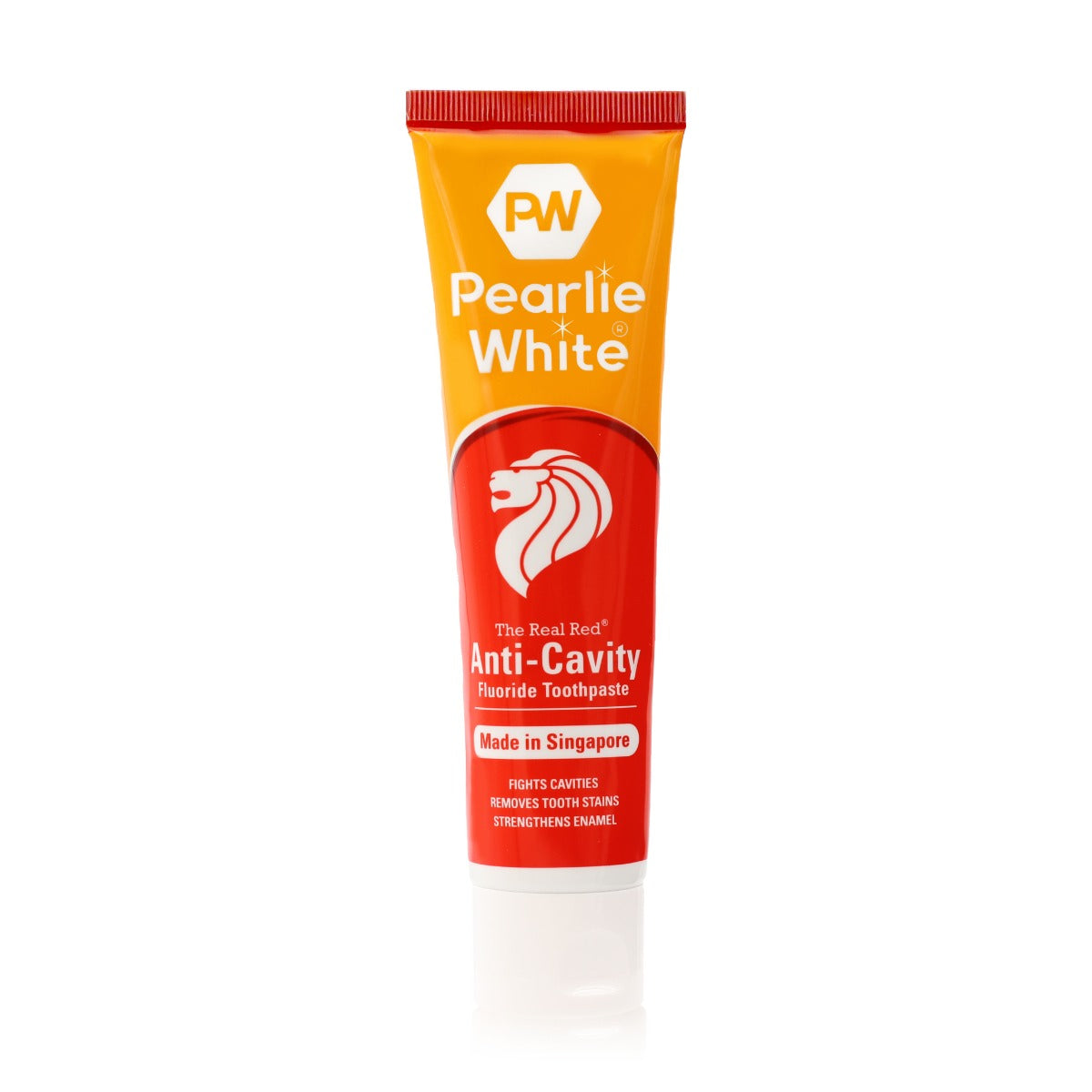 Pearlie White The Real Red Anti-Cavity Fluoride Toothpaste, 138gm - Exp 05/27