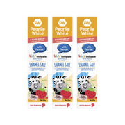 [3 Pack] Pearlie White Enamel Safe Kids’ Fluoride Toothpaste (Strawberry), 45g - exp 02/27