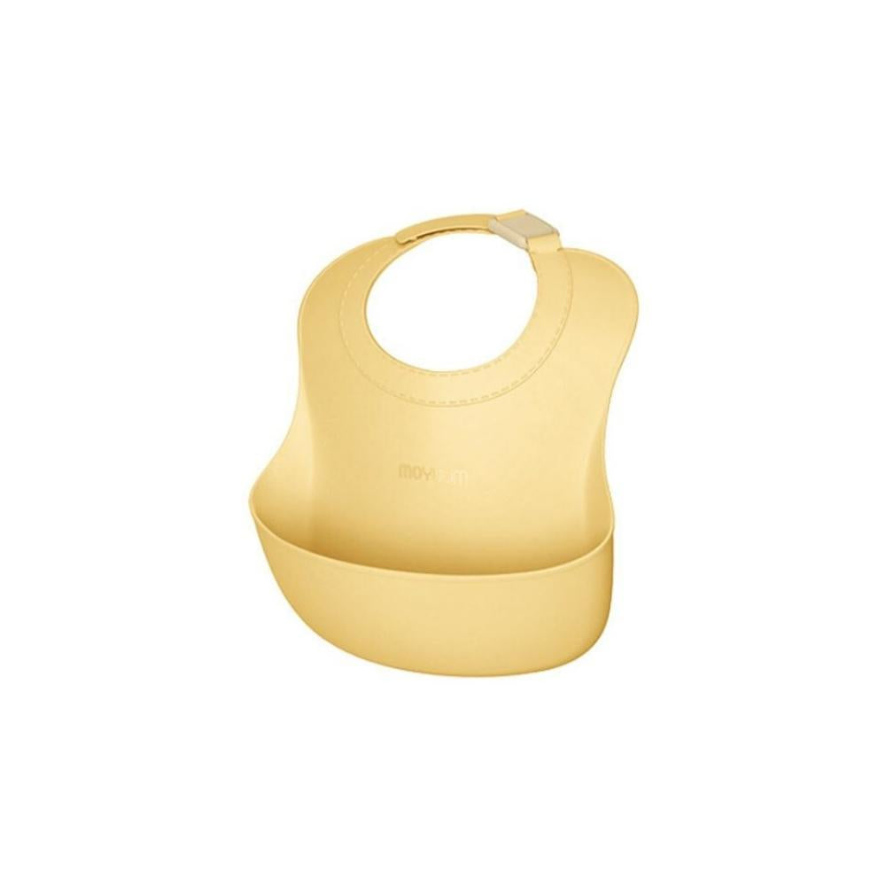 Moyuum Premium One Touch Buckle Silicone Baby Bib (6 Colors) - Pupsik Singapore