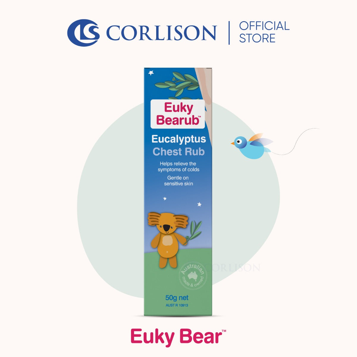 Euky Bearub Eucalyptus Chest Rub (50g) - exp 05/27