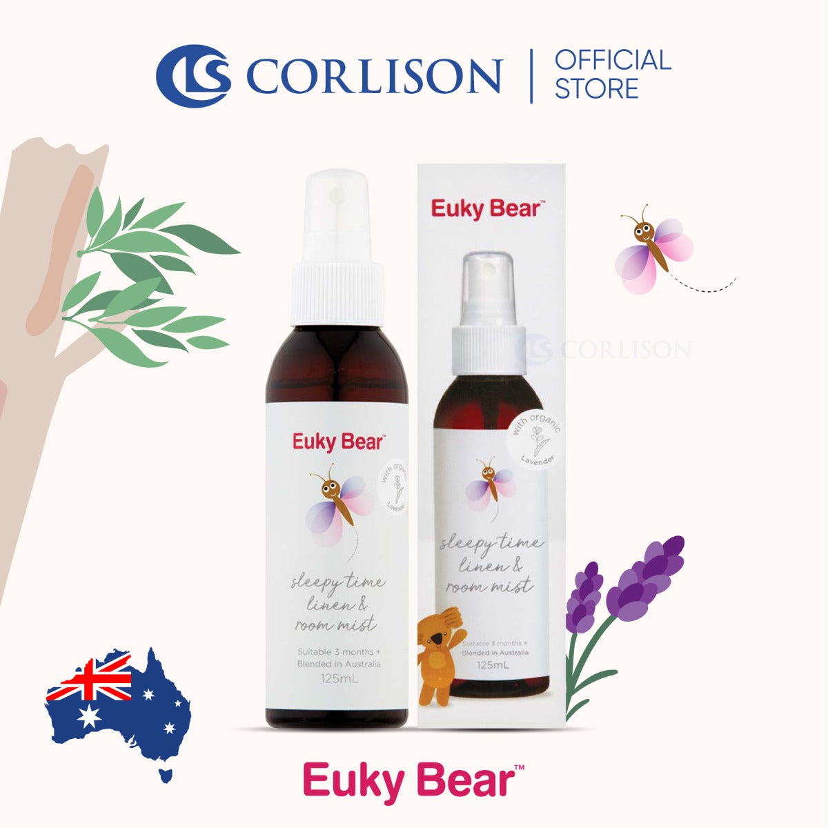 Euky Bear Sleepy Time Linen and Room Mist (125ml) - Exp 07/26