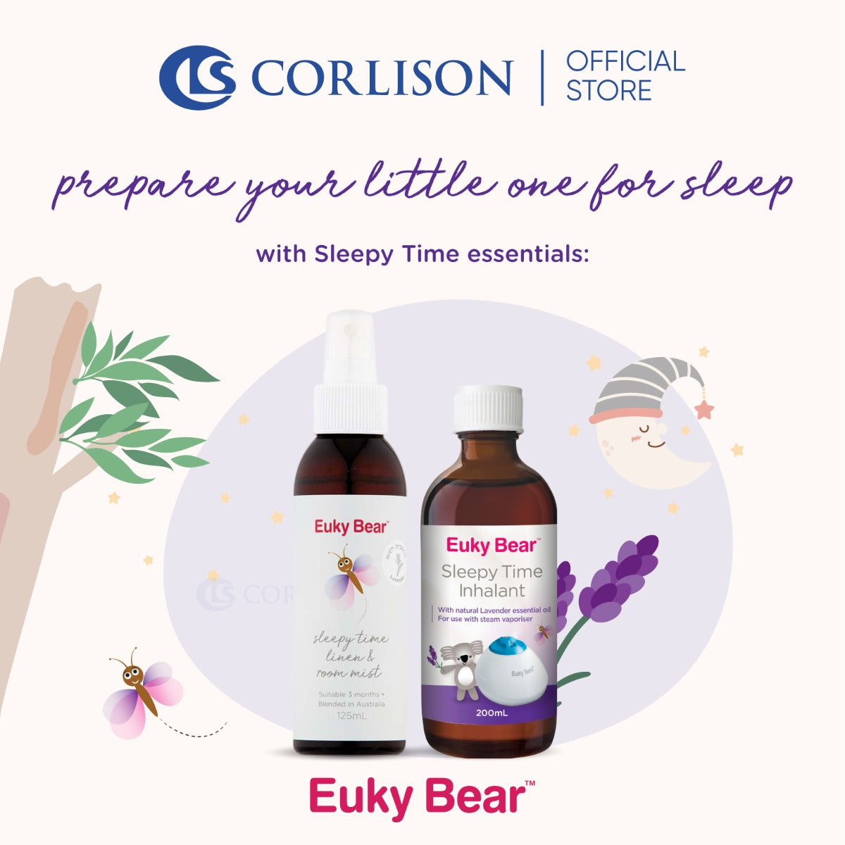 Euky Bear Sleepy Time Linen and Room Mist (125ml) - Exp 07/26
