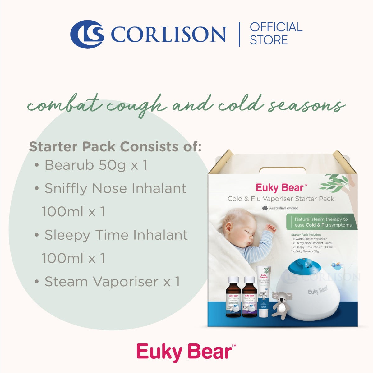 Euky Bear Steam Vaporiser Starter Pack - exp 08/26