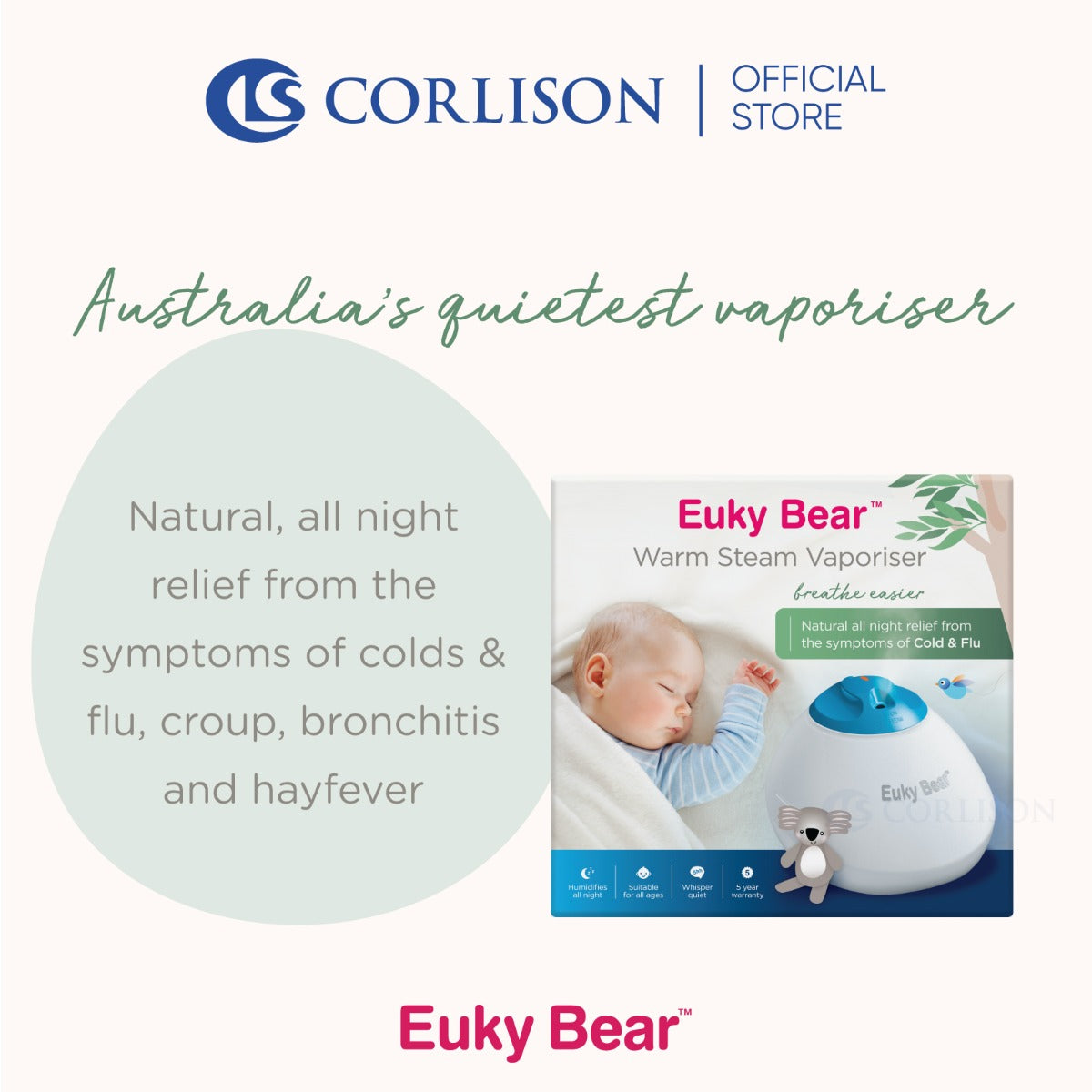 Euky Bear Warm Steam Vaporiser