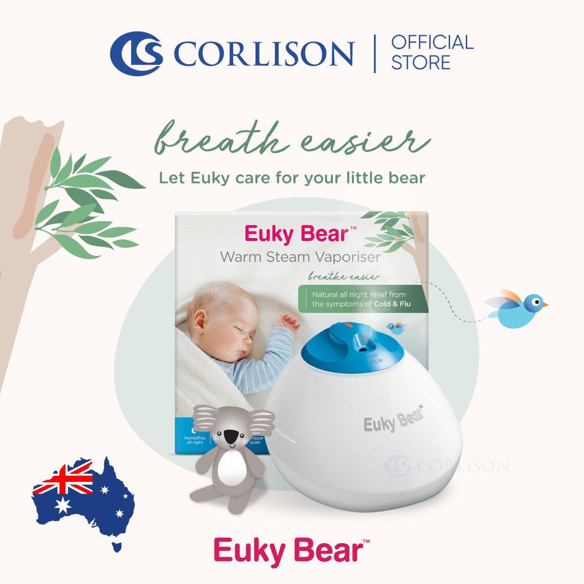 Euky Bear Warm Steam Vaporiser