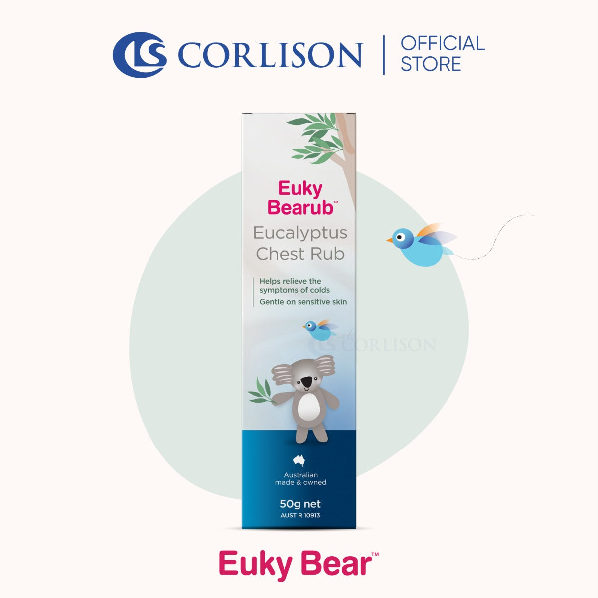 Euky Bearub Eucalyptus Chest Rub (50g) - exp 05/27