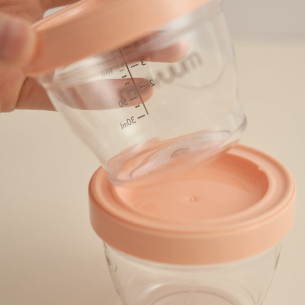 Moyuum Tritan Baby Food Containers, Set of 3 - 130/180/240ml (2 Colors)