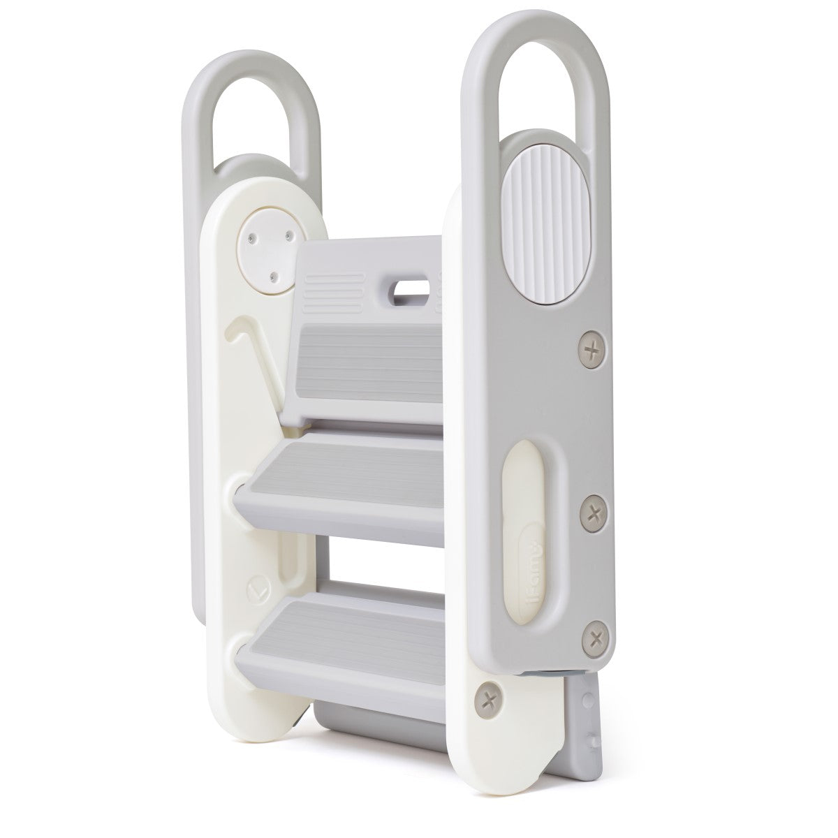 IFAM Foldable 3-Level Step & Stool - White/Grey