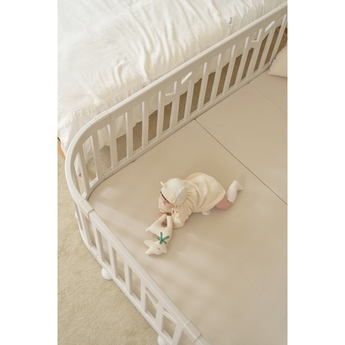 IFAM Birch Round Baby Play Yard w/ Door Set, 10pcs (211 x 139.5 cm) - 2 Colors