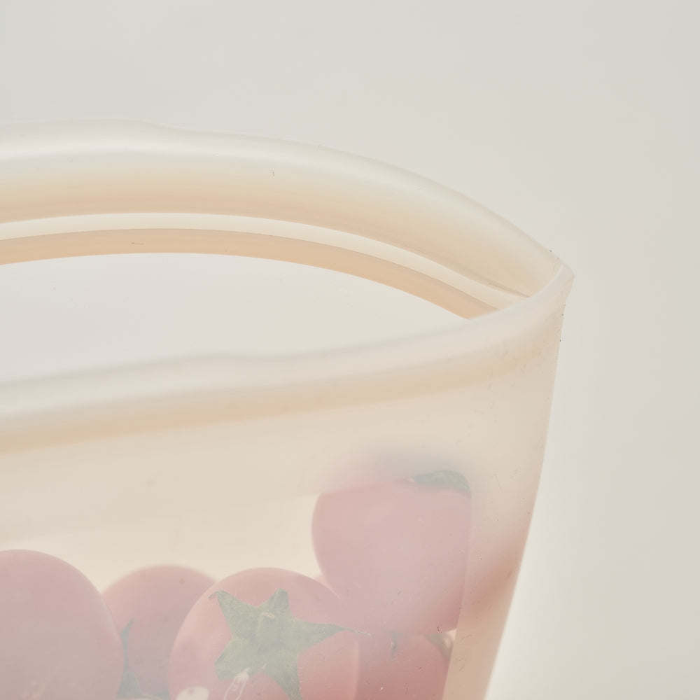 Moyuum Standing Silicone Zipper Bag, Set of 3 (3 Colors)