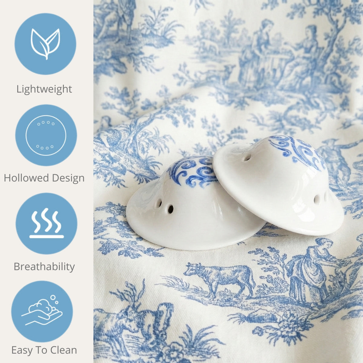 MPJ Ceramic Aluminium Oxide Nursing Cups, 1 Pair