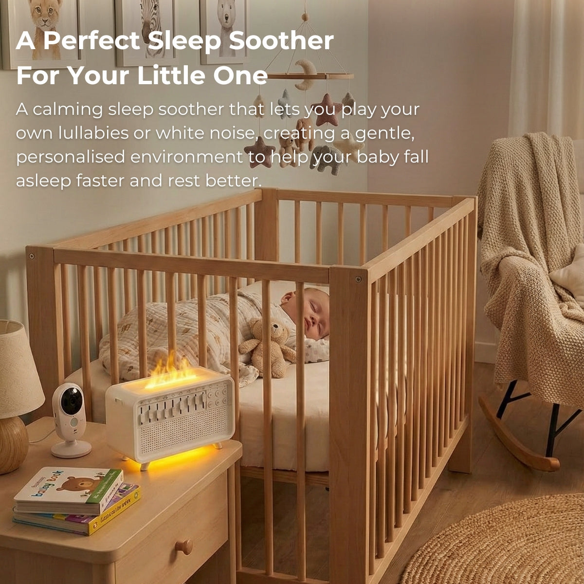 Biomom Aroma & White Noise Sound Diffuser Machine | Sleep Soother