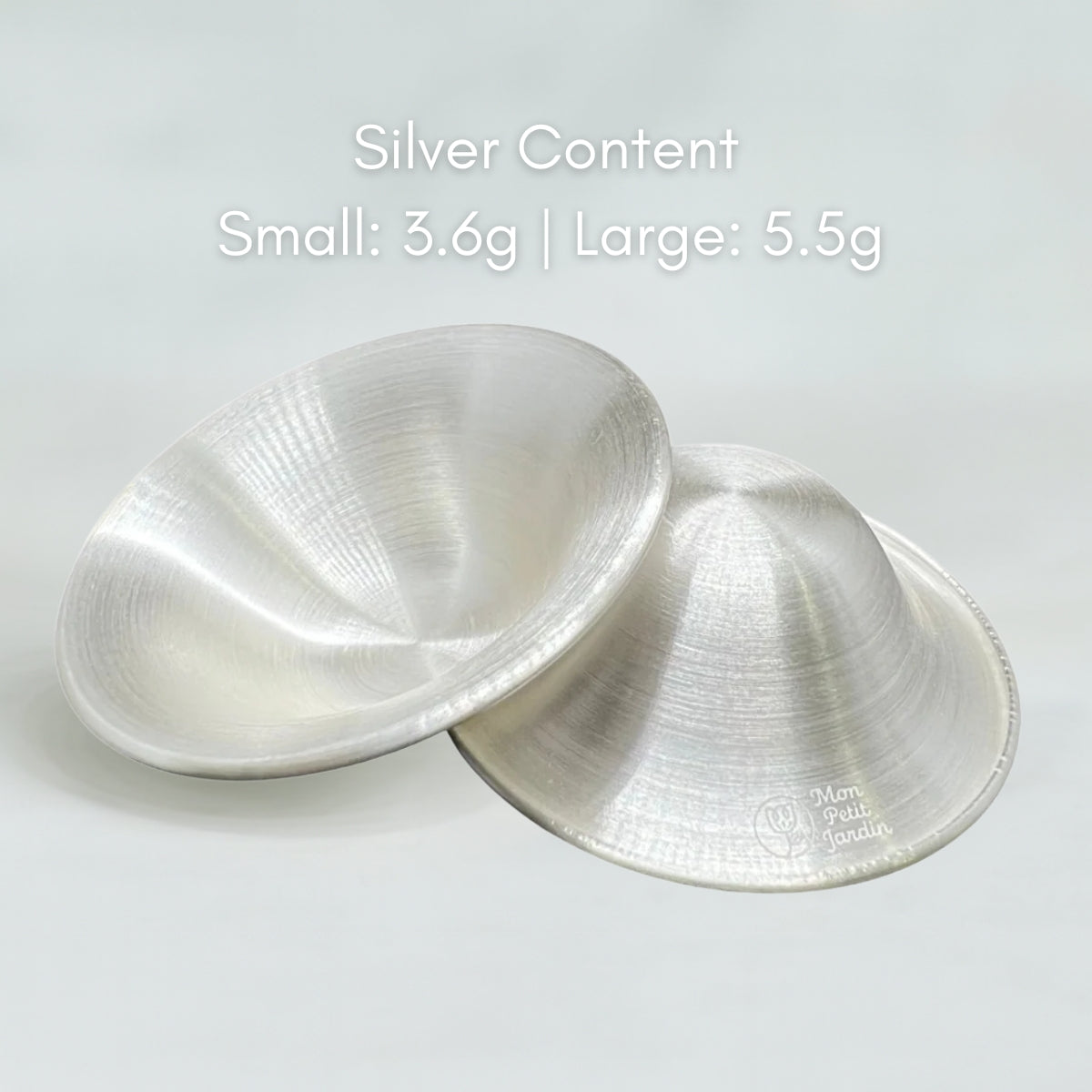 MPJ Silver Nursing Cups, 1 Pair (2 Sizes)