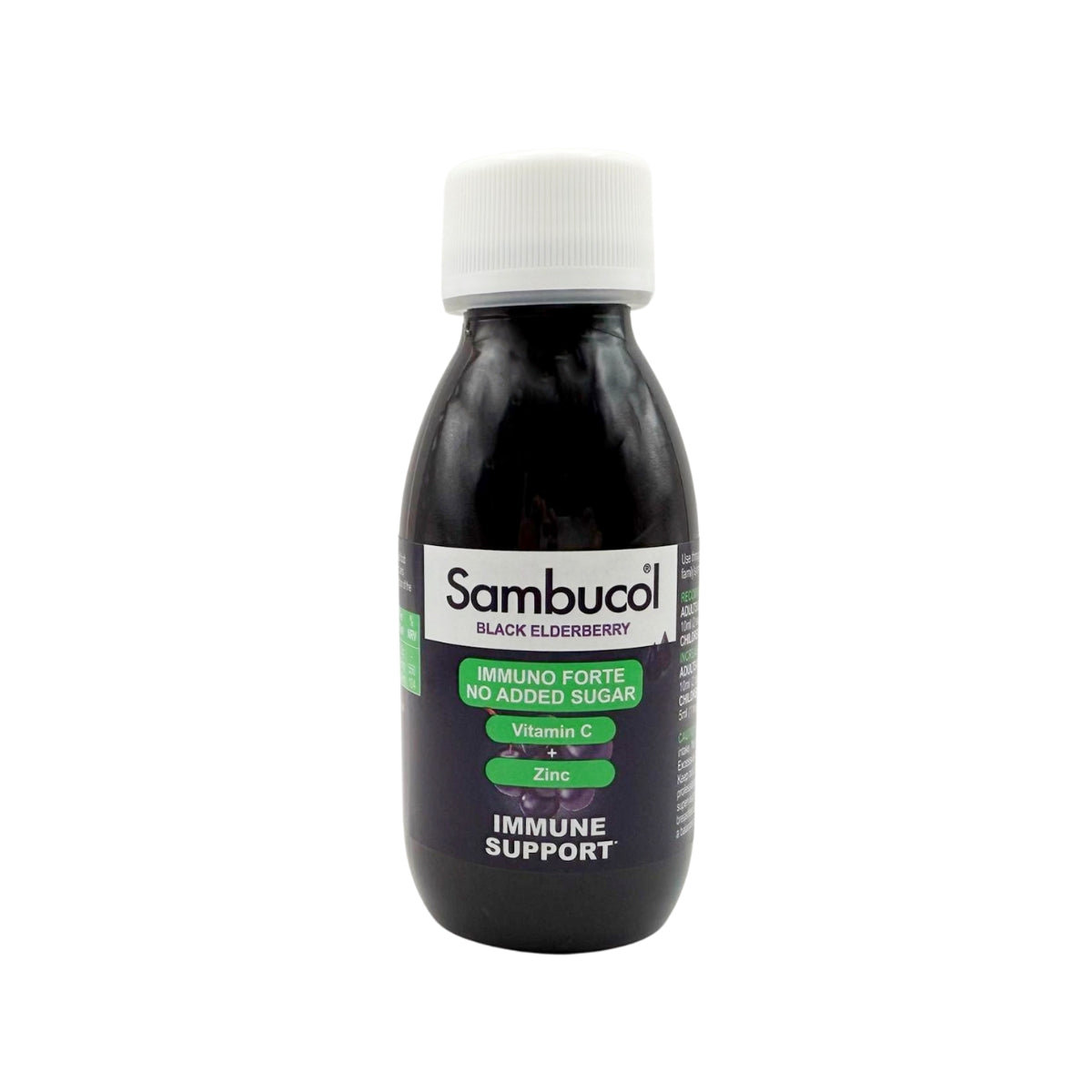 Sambucol Immuno Forte Liquid (No Added Sugar) for 3Y+, 120ml - Exp 12/26
