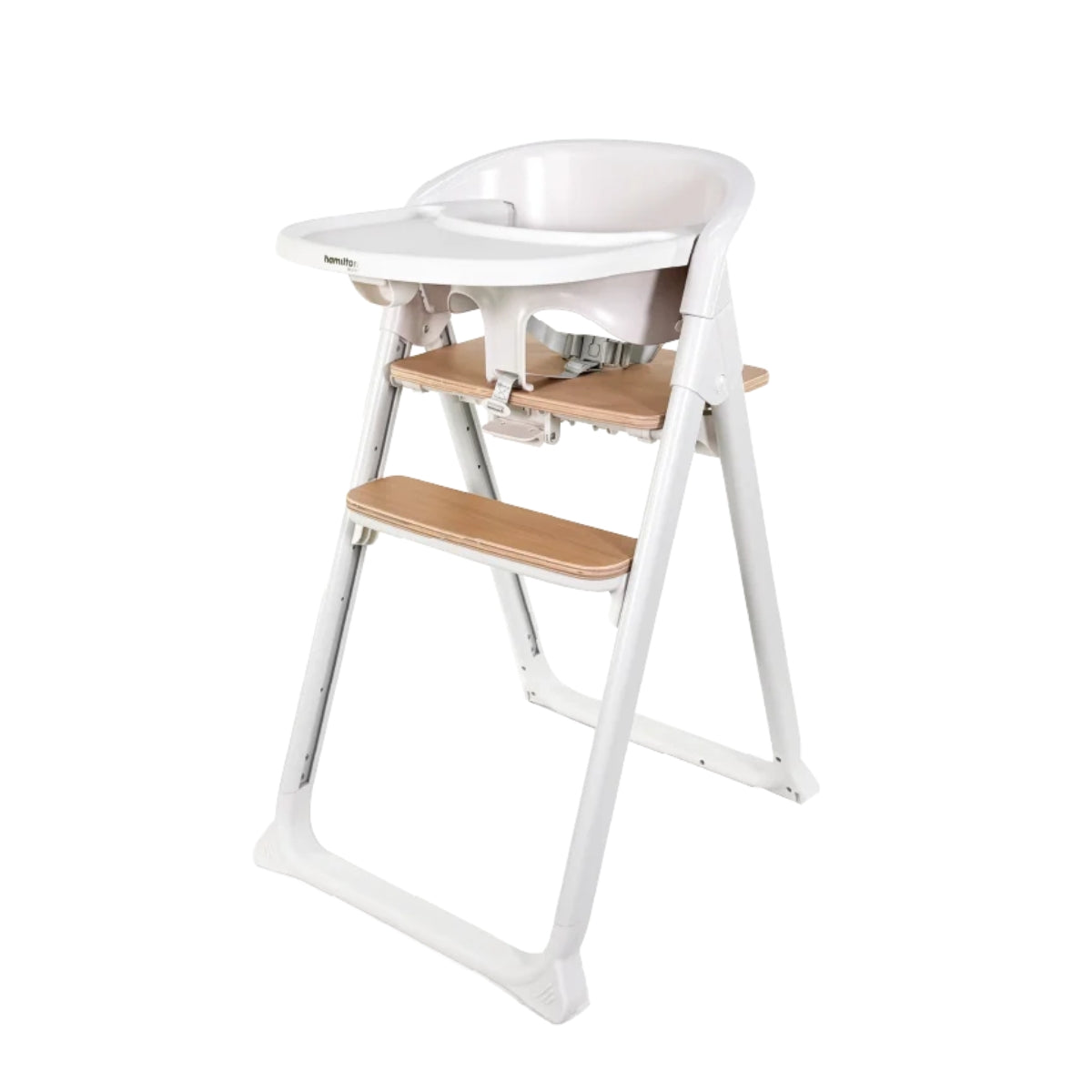 Hamilton Easylift High Chair, Natural Wood