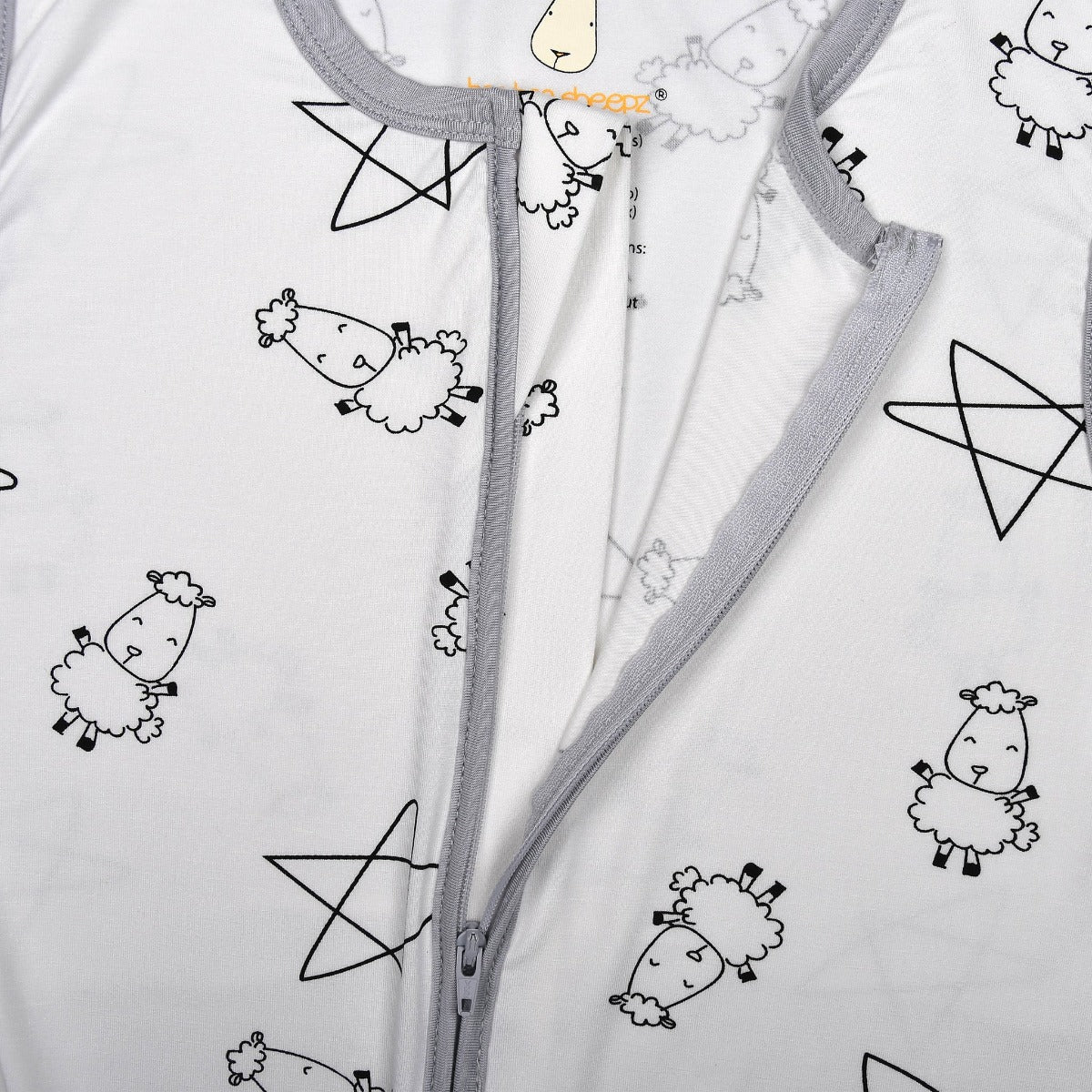 Baa Baa Sheepz Wearable Blanket Zip Sleep Bag - Cute Big Star & Sheepz White (3 Sizes)