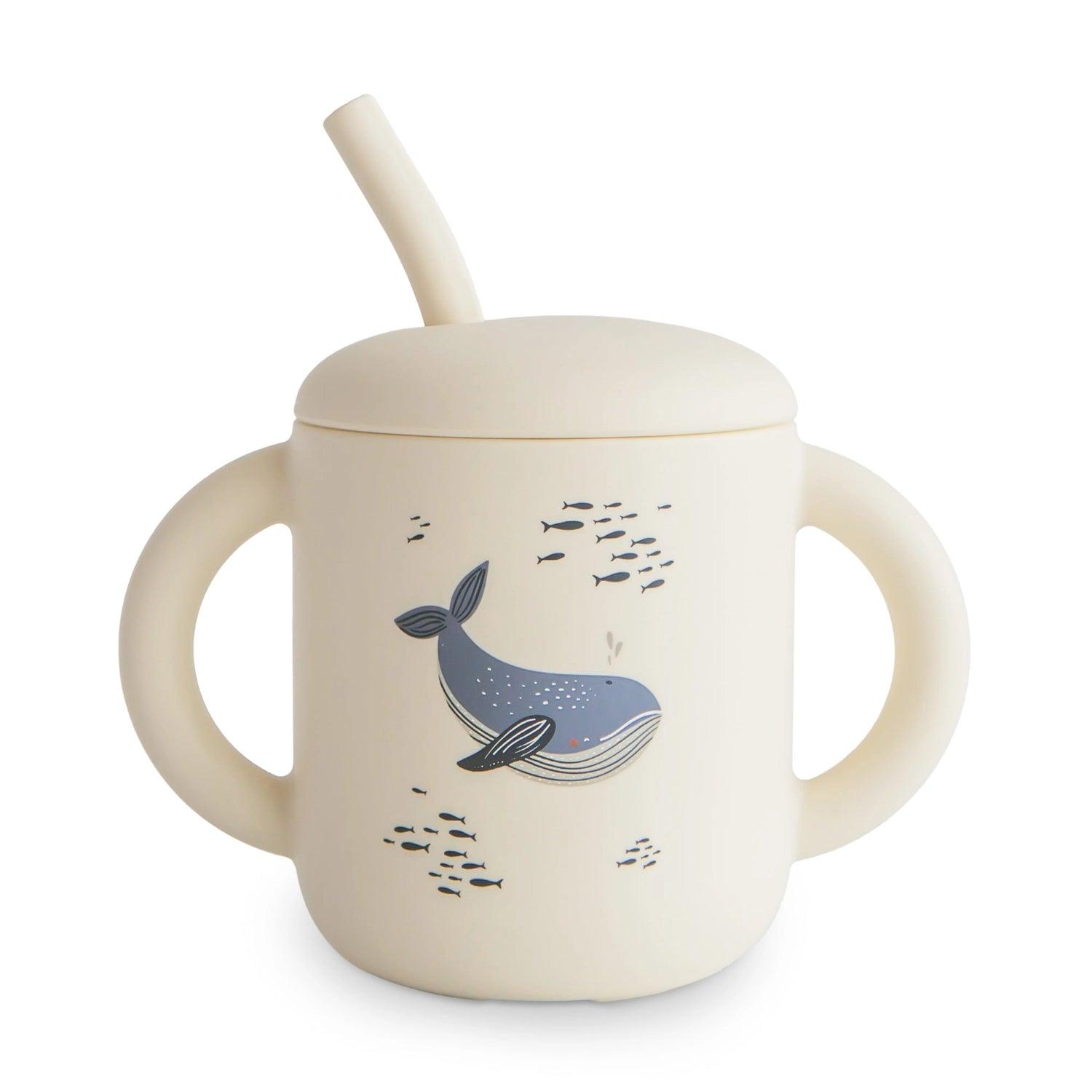 Mushie Silicone Training Cup + Straw, 175ml (14 Designs) - Pupsik Singapore