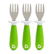 Munchkin Raise Toddler Forks (3pk) - Green